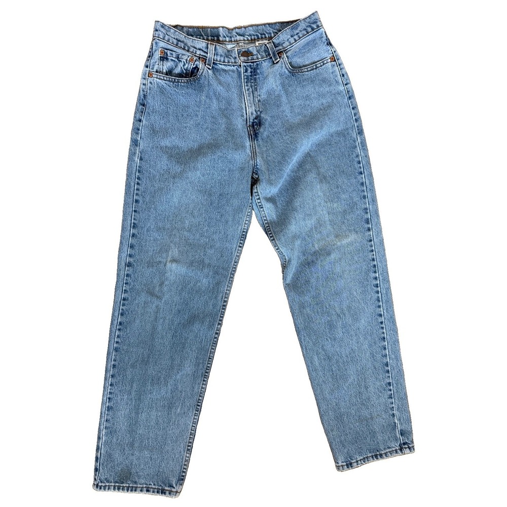 90s Levi's Made in USA 560 Loose Fit Straight Leg Jeans Juniors 13 (30x30) Blue